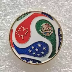 Значок. Чемпионат мира по футболу 2026. США. Канада. Мексика. (8)