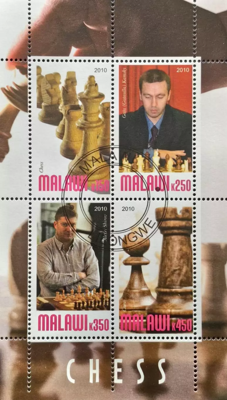 Малый лист. Малави 2010. Шахматы. Гата Камский, Алексей Широв.