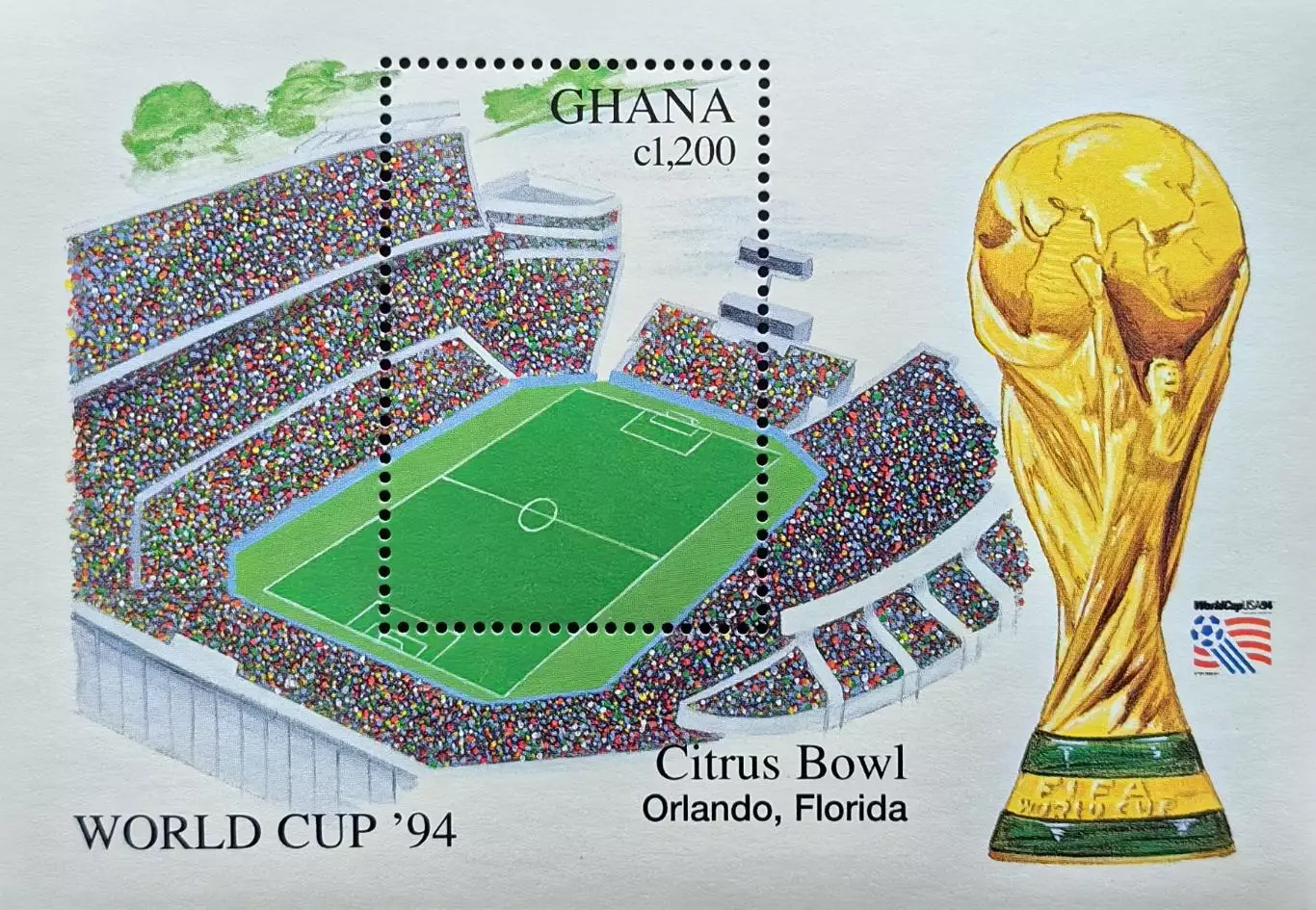 Блок. Гана 1994. Чемпионат мира по футболу. США 1994.