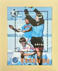 Блок. Никарагуа 1988. Чемпионат Европы по футболу. Германия 1988.