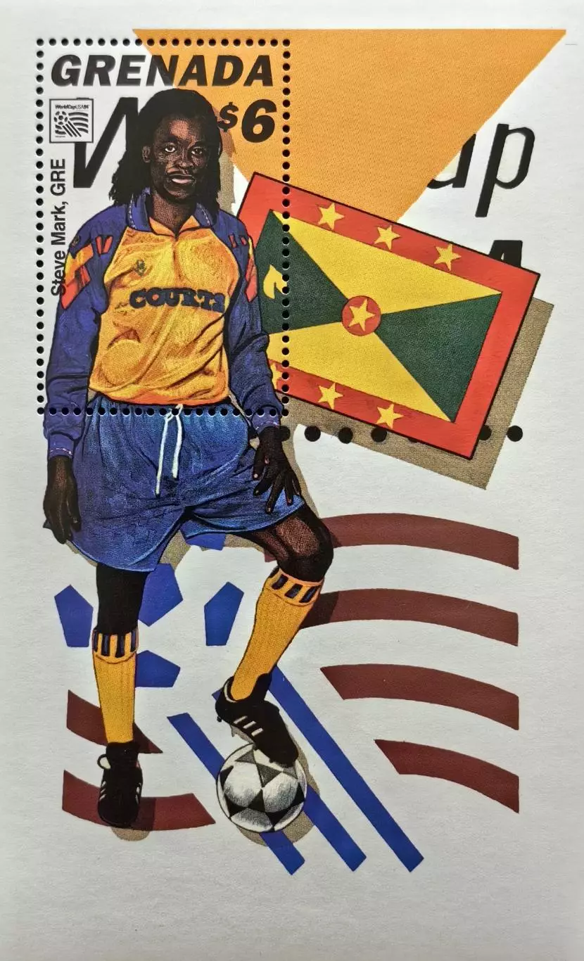 Блок. Гренада 1994. Чемпионат мира по футболу. США 1994.