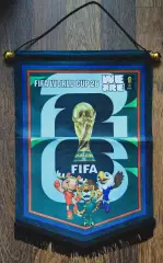 Вымпел. Чемпионат мира по футболу 2026. 25х37 см.