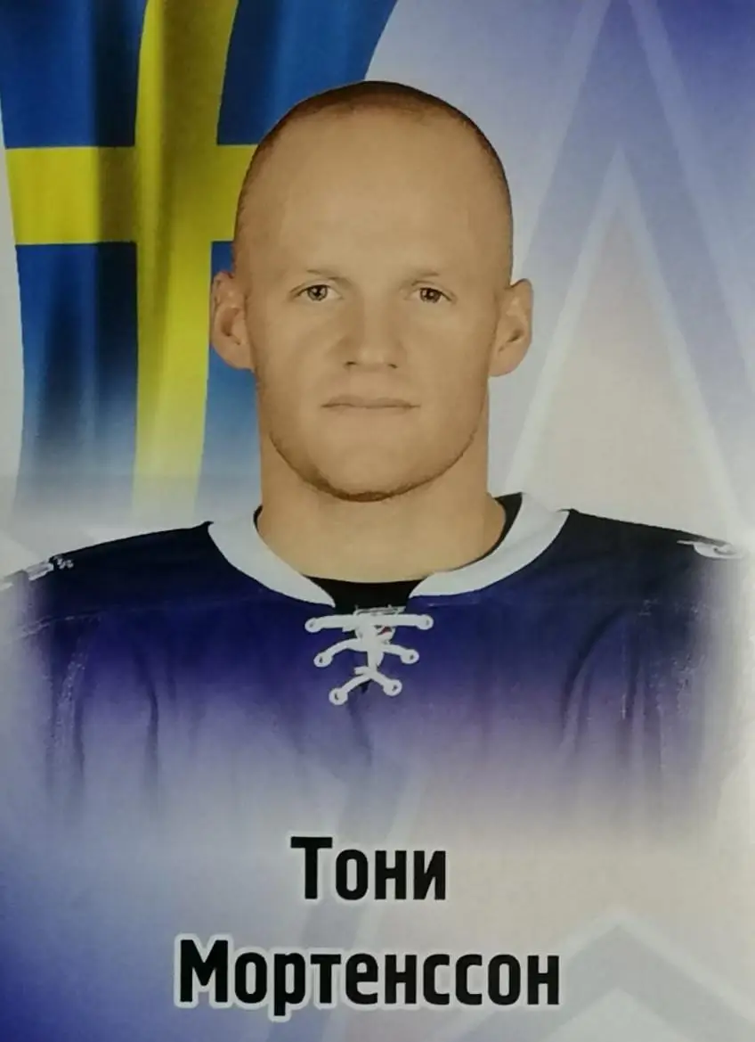 Наклейка. SeReal КХЛ 2012/2013. №158. Тони Мортенссон. СКА Санкт-Петербург.