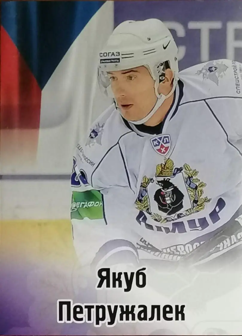 Наклейка. SeReal КХЛ 2012/2013. №504. Якуб Петружалек. Амур Хабаровск.