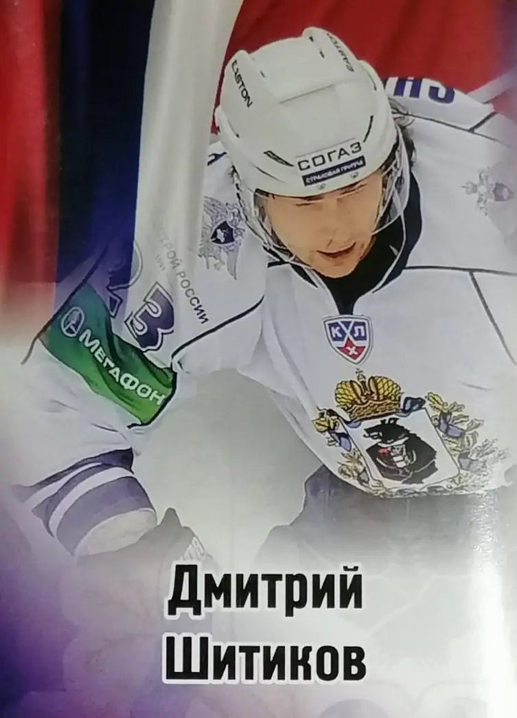Наклейка. SeReal КХЛ 2012/2013. №507. Дмитрий Шитиков. Амур Хабаровск.