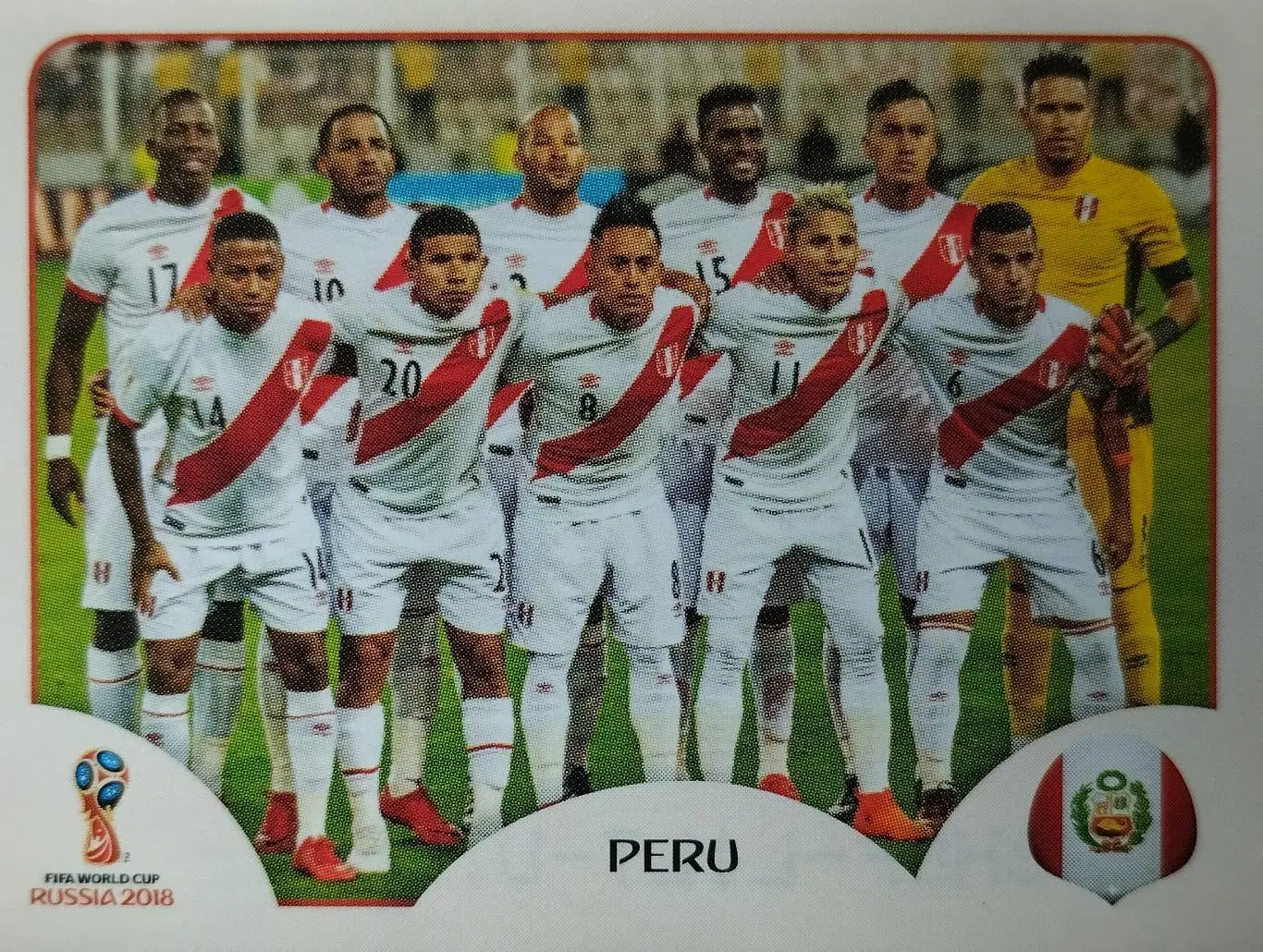 Наклейка. Чемпионат мира по футболу. 2018. №233. PERU.