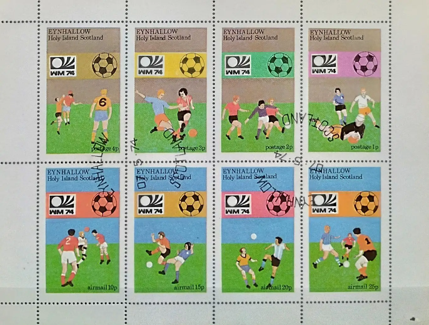 Малый лист. Шотландия 1974. Чемпионат мира пр футболу Германия 1974.