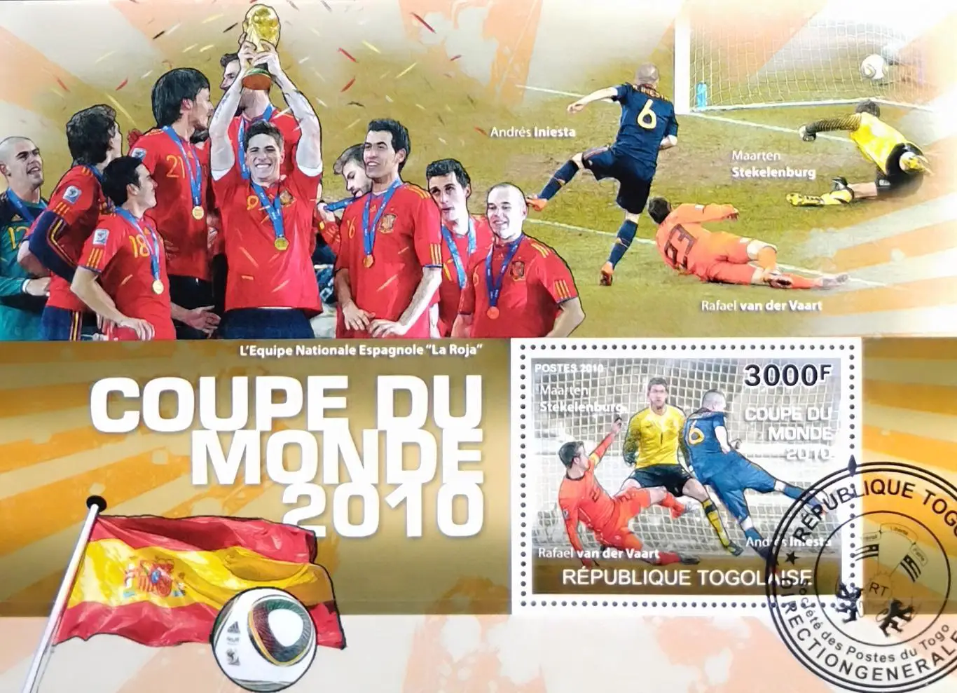 Тоголазия. 2010. Чемпионат мира по футболу 2010. Чемпионы мира сборная Испания.