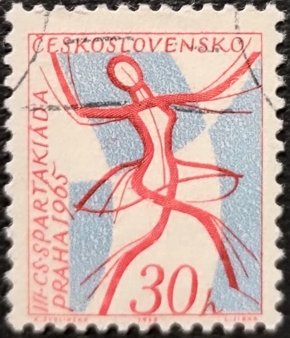 Чехословакия 1965. Спорт. Национальная спартакиада.