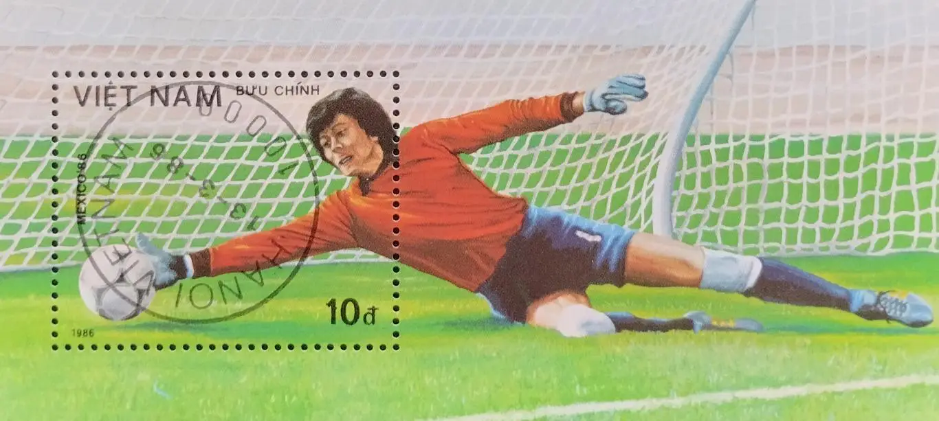 Блок. Вьетнам 1986. Чемпионат мира по футболу. Мексика 1986.