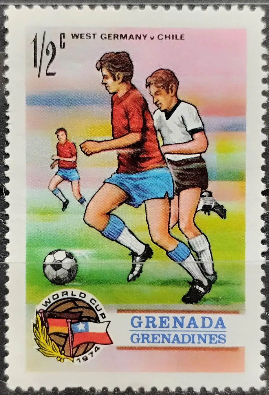 Гренада 1974. Чемпионат мира по футболу. Германия 1974. Матч Германия - Чили.