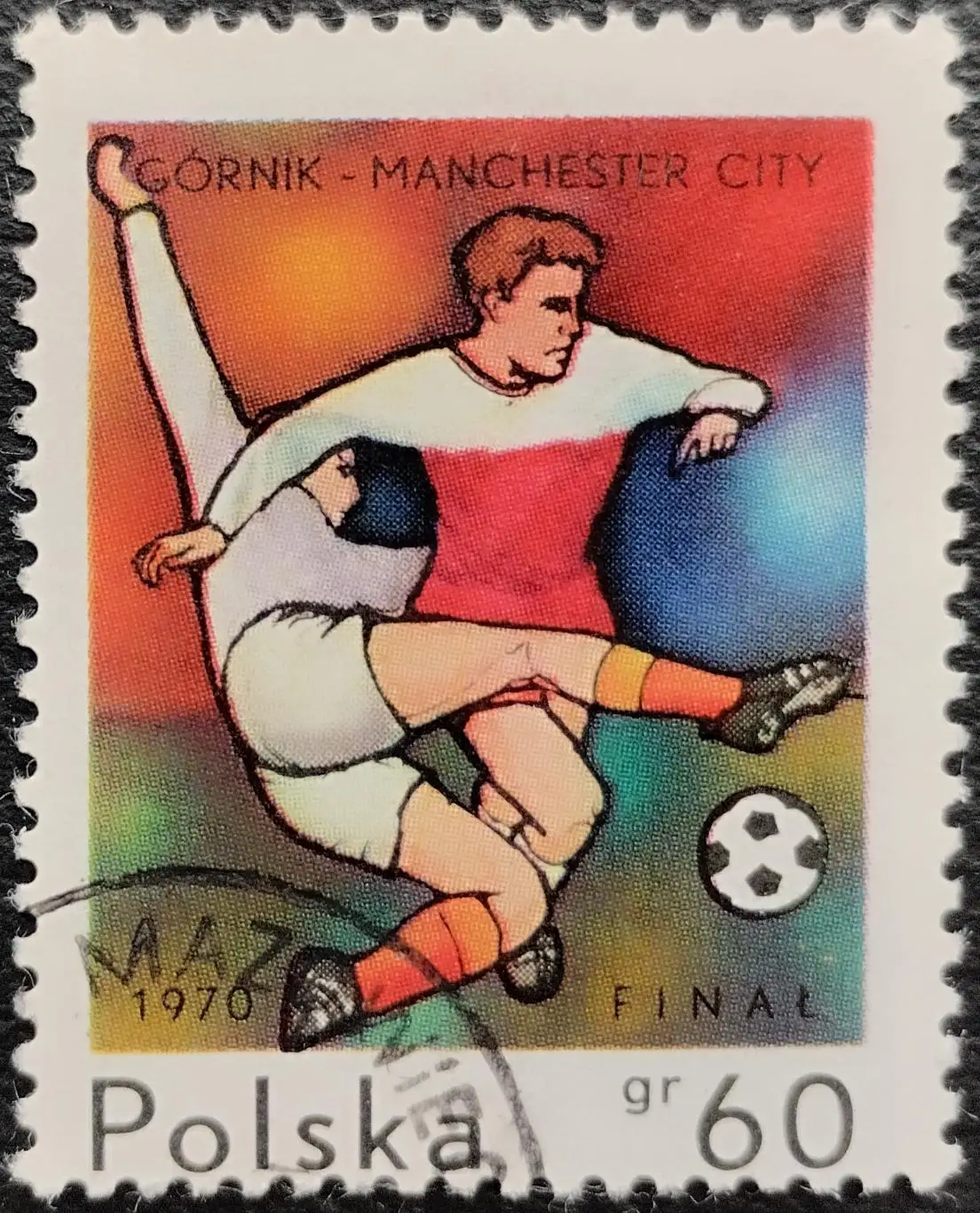 Польша 1970. Футбол. Гурник - Манчестер Сити.