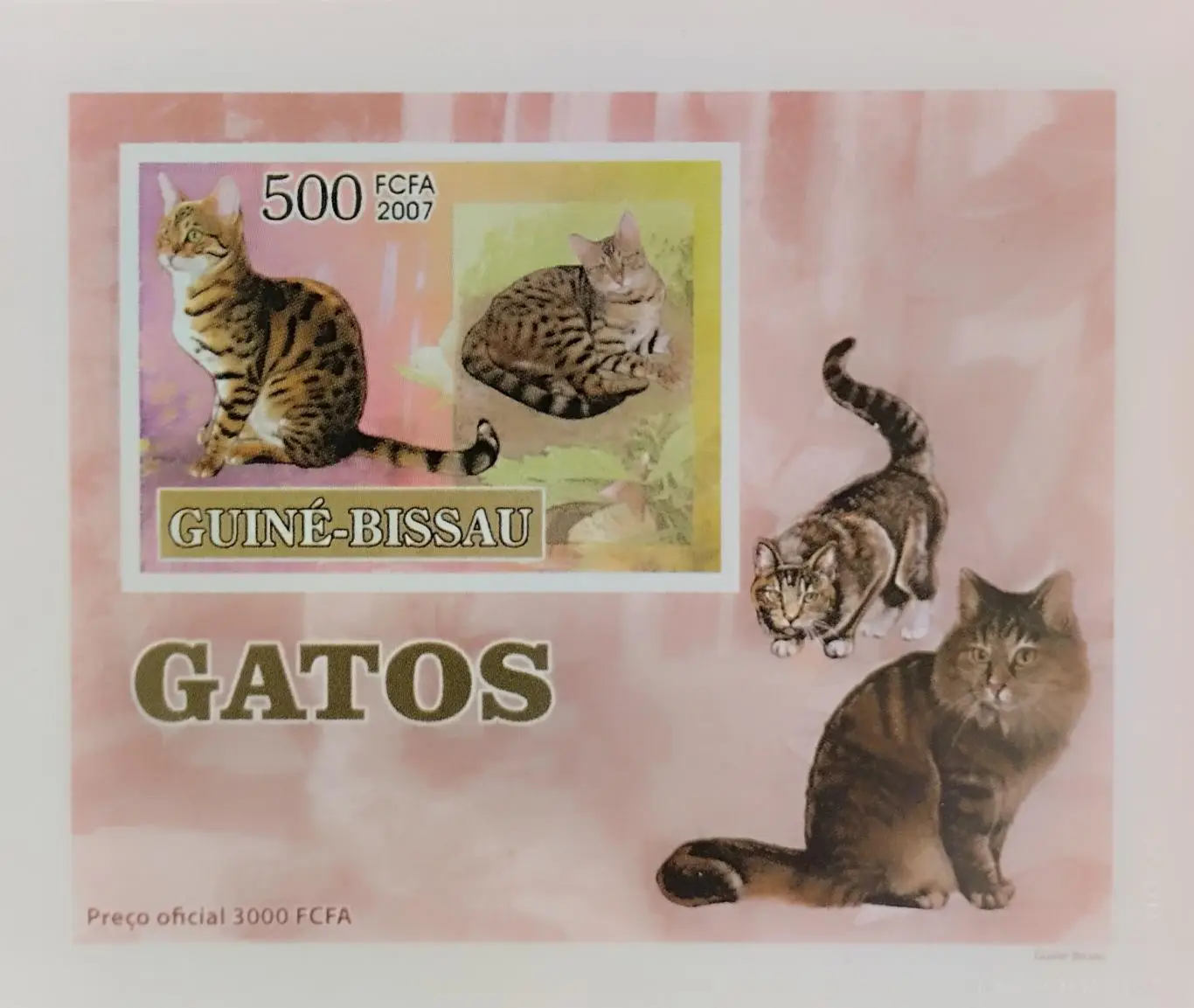 Люкс-блок. Гвинея-Бисау 2007. Коты и кошки. (1)