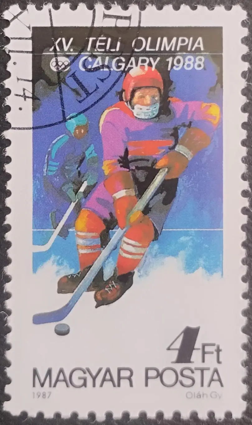 Венгрия 1987. Зимние Олимпийские игры. Калгари 1988. Хоккей с шайбой.