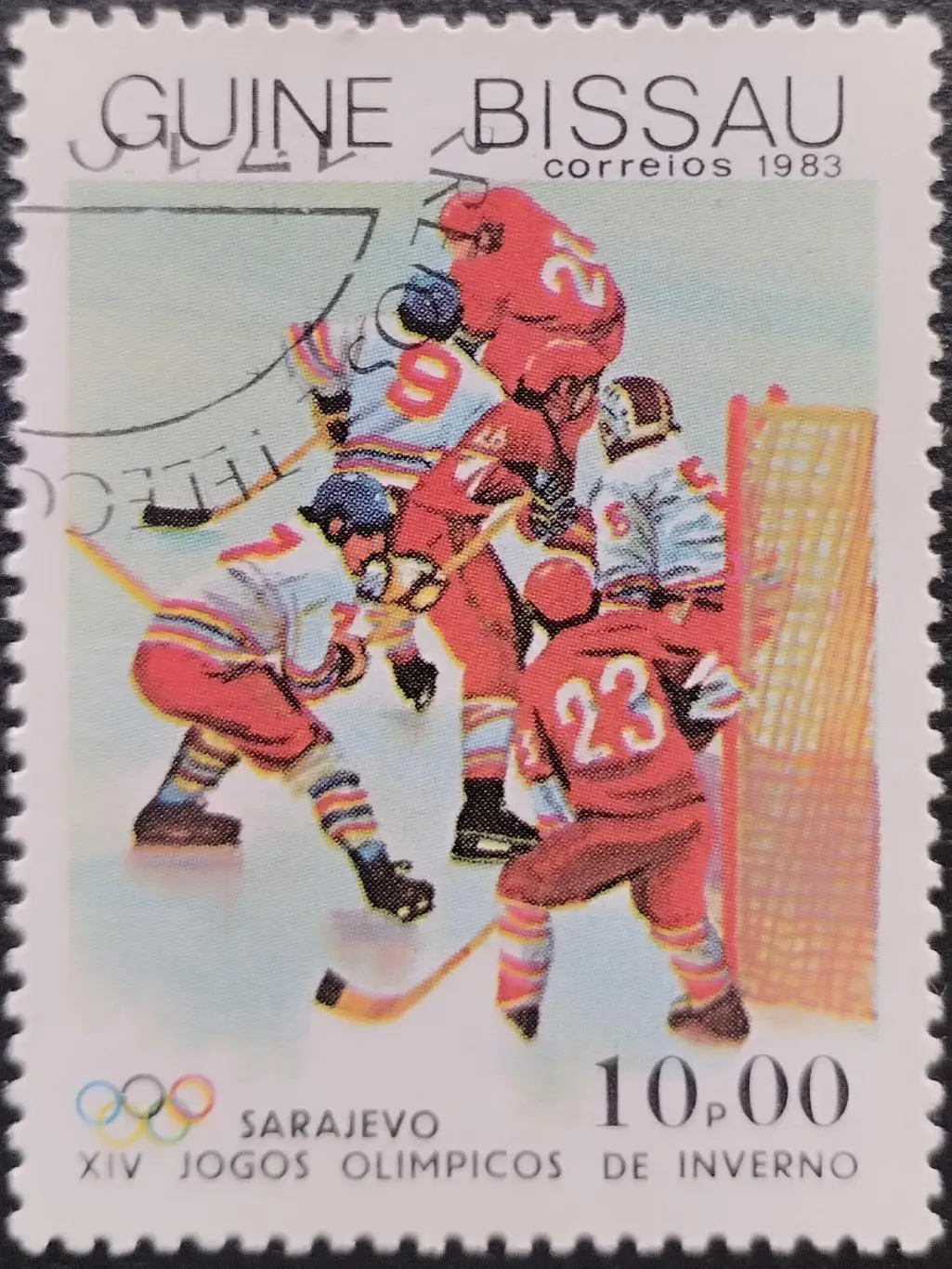 Гвинея-Бисау 1983. Зимние Олимпийские игры. Сараево 1984. Хоккей с шайбой.