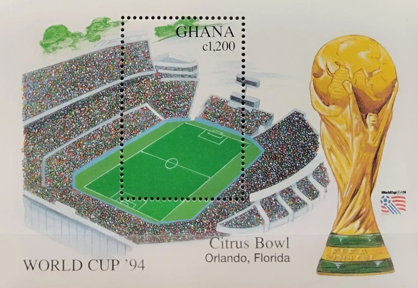 Блок. Гана 1994. Чемпионат мира по футболу. США 1994.