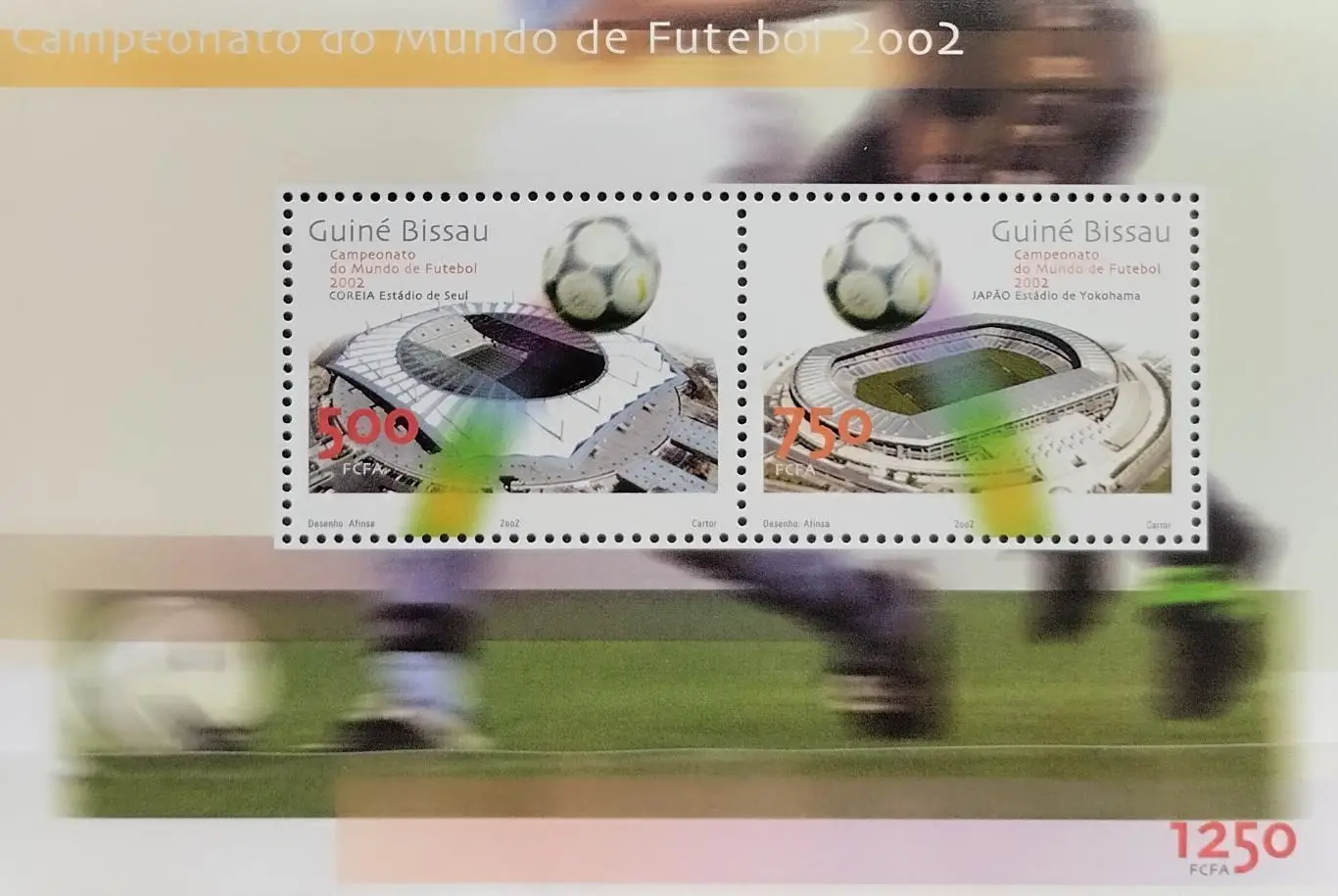 Блок. Гвинея Бисау 2002. Чемпионат мира по футболу. Япония, Южная Корея 2002.
