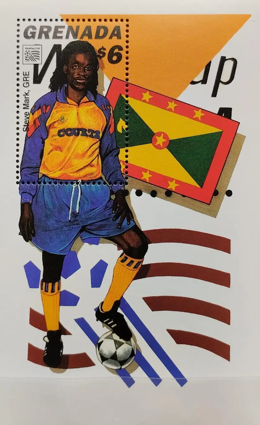Блок. Гренада 1994. Чемпионат мира по футболу. США 1994.