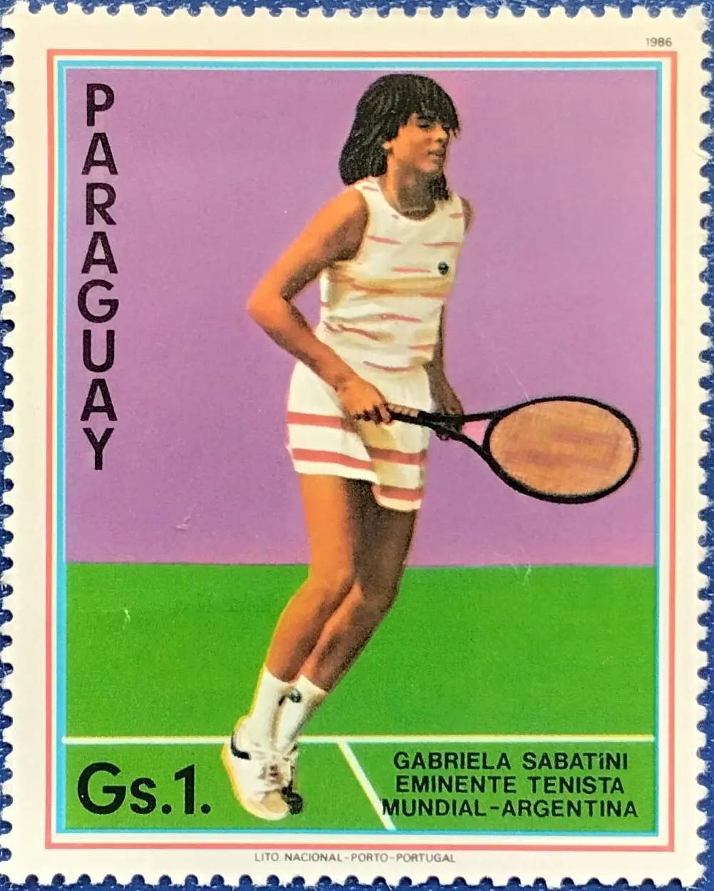 Парагвай 1986. Большой теннис. Габриэла Сабатини.