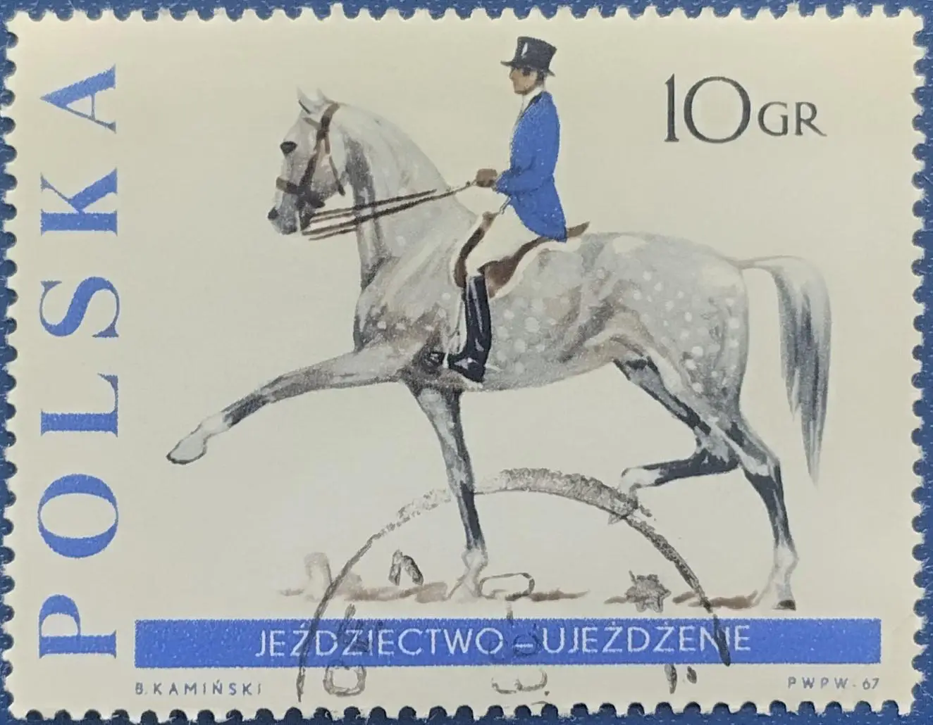 Польша 1967. Конный спорт. 1