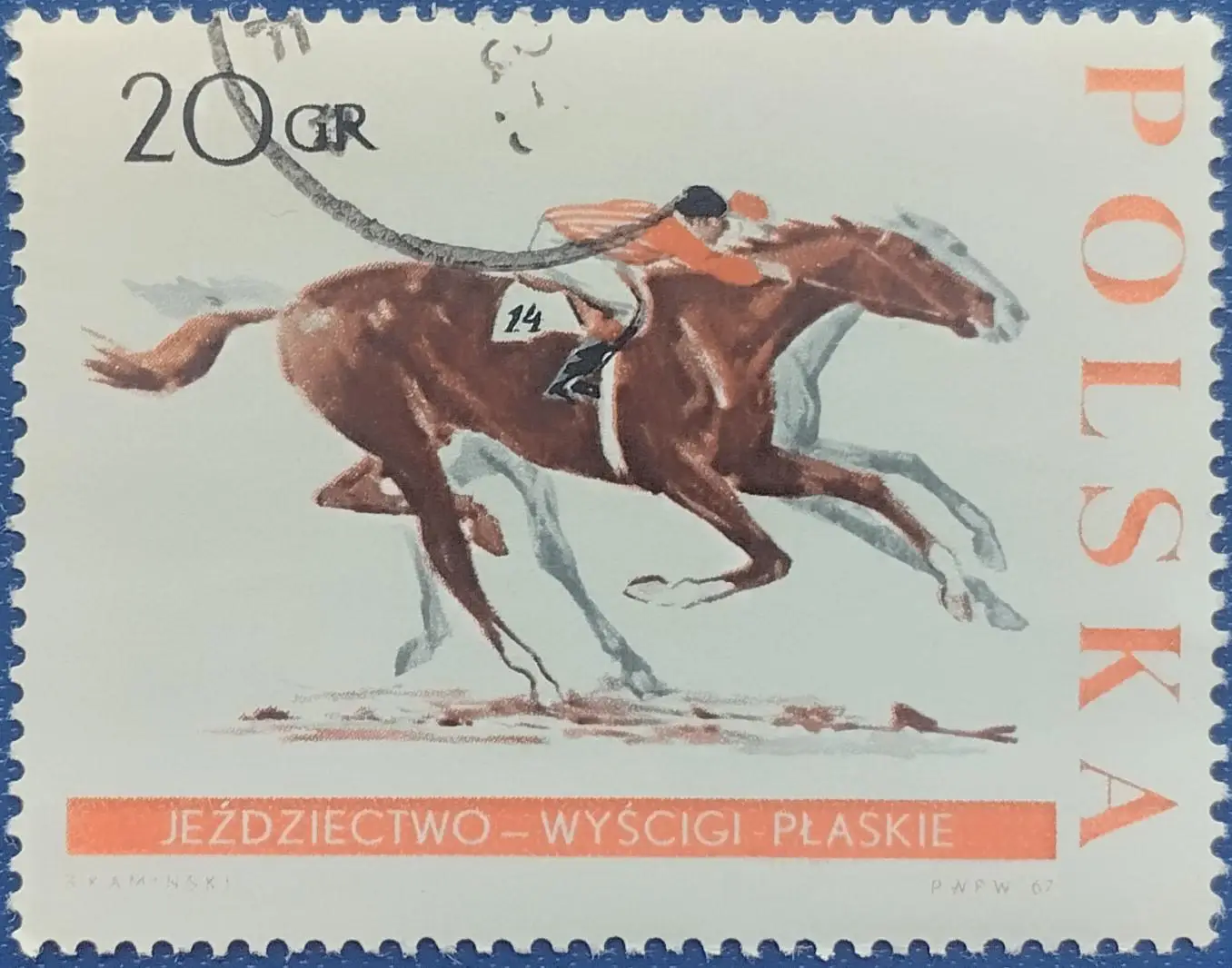 Польша 1967. Конный спорт. 2