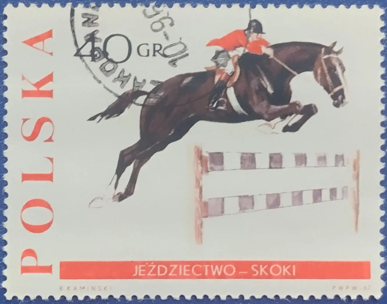 Польша 1967. Конный спорт. 3