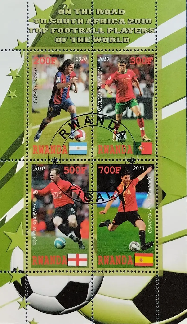 Руанда 2010. Чемпионат мира по футболу. ЮАР 2010. Месси. Роналду. Руни. Алонсо.