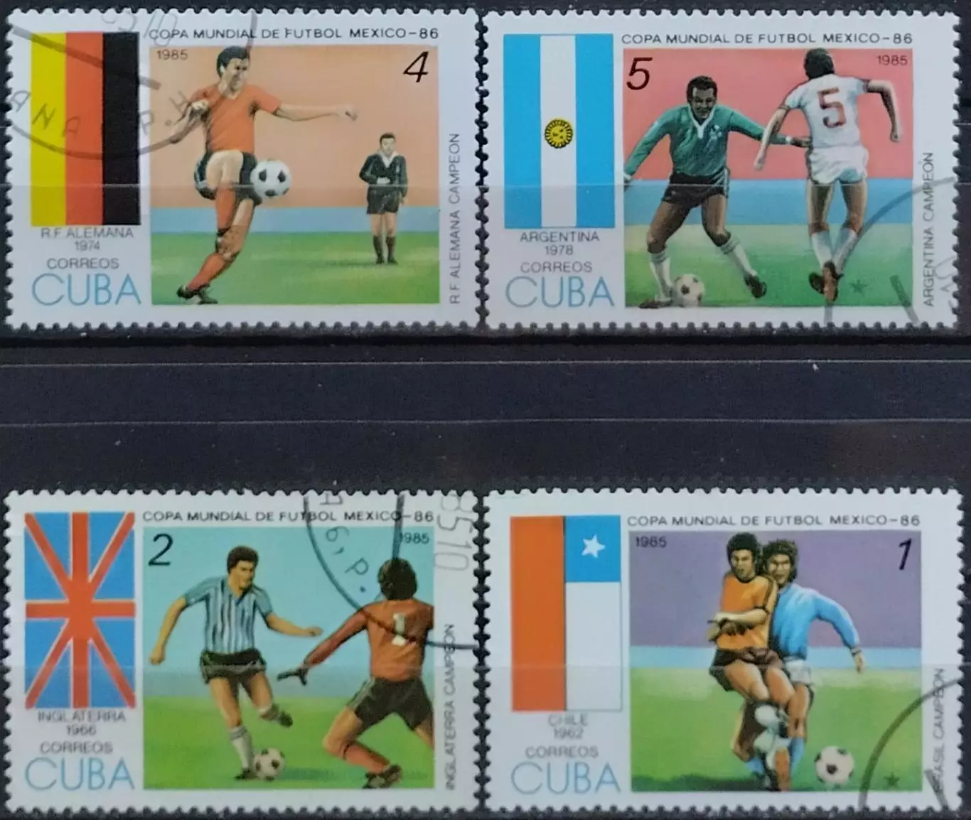 Куба 1985. Чемпионат мира по футболу. Мексика 1986. 1