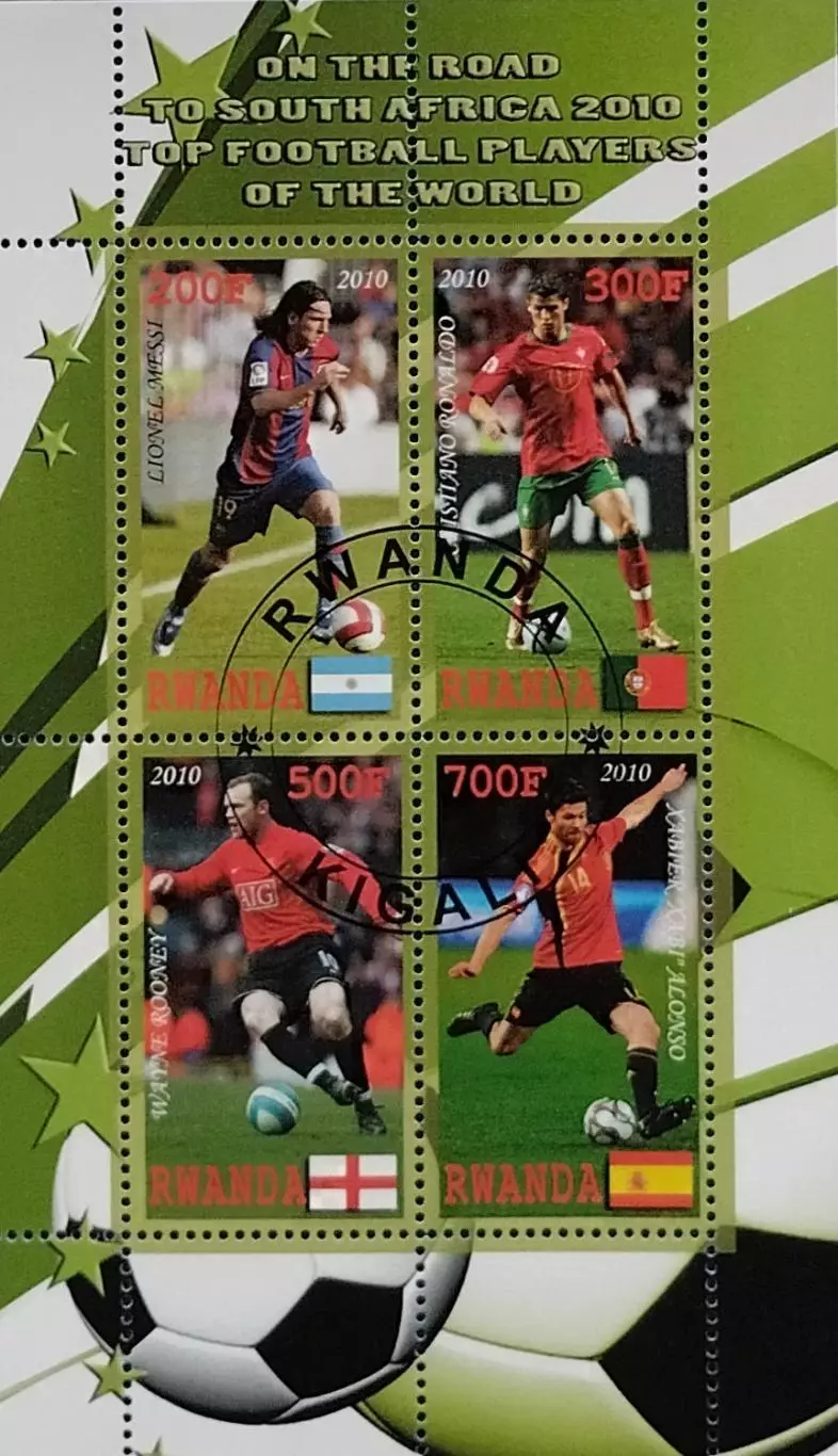 Руанда 2010. Чемпионат мира по футболу. ЮАР 2010. Месси. Роналду. Руни. Алонсо.
