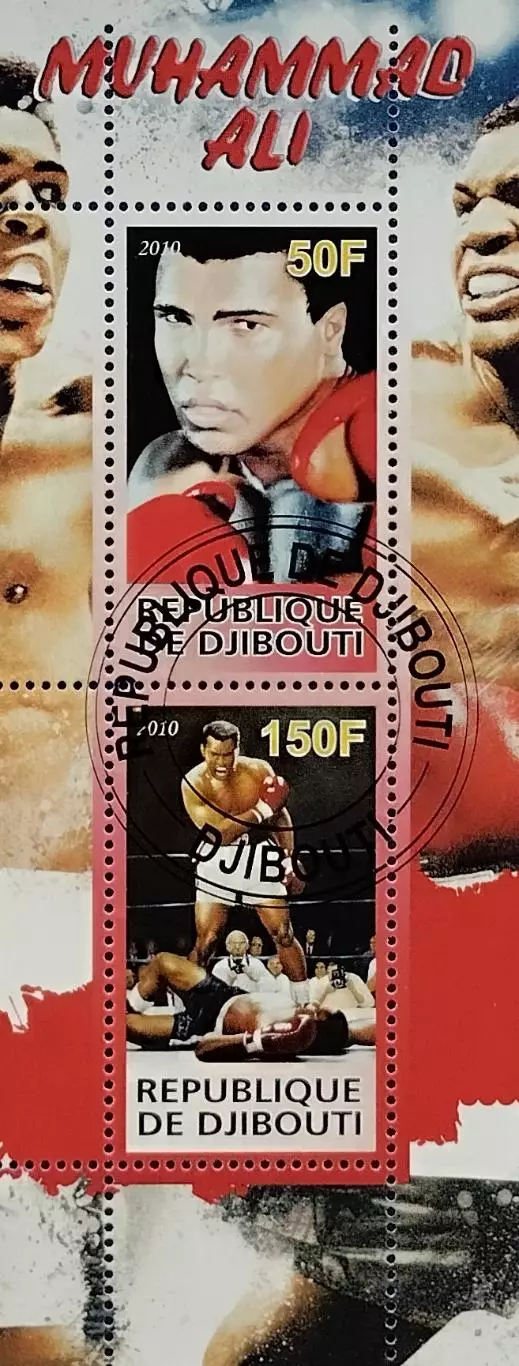 Малый лист. Джибути 2010. Бокс. Мухаммед Али.