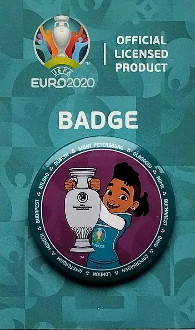 Значок. Чемпионат Европы по футболу 2020. Талисман Скиллзи.