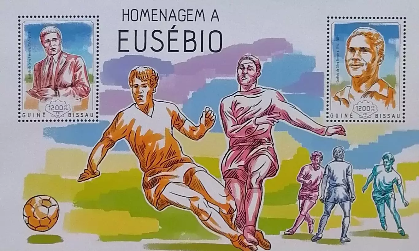 Блок. Гвинея-Бисау 2014. Эйсебио.