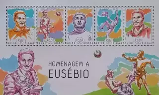 Малый лист. Гвинея-Бисау 2014. Эйсебио.