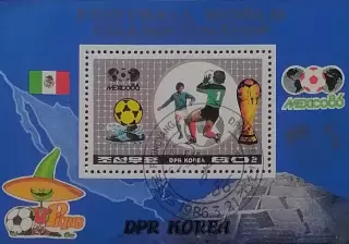 Блок. КНДР 1986. Чемпионат мира по футболу. Мексика 1986.