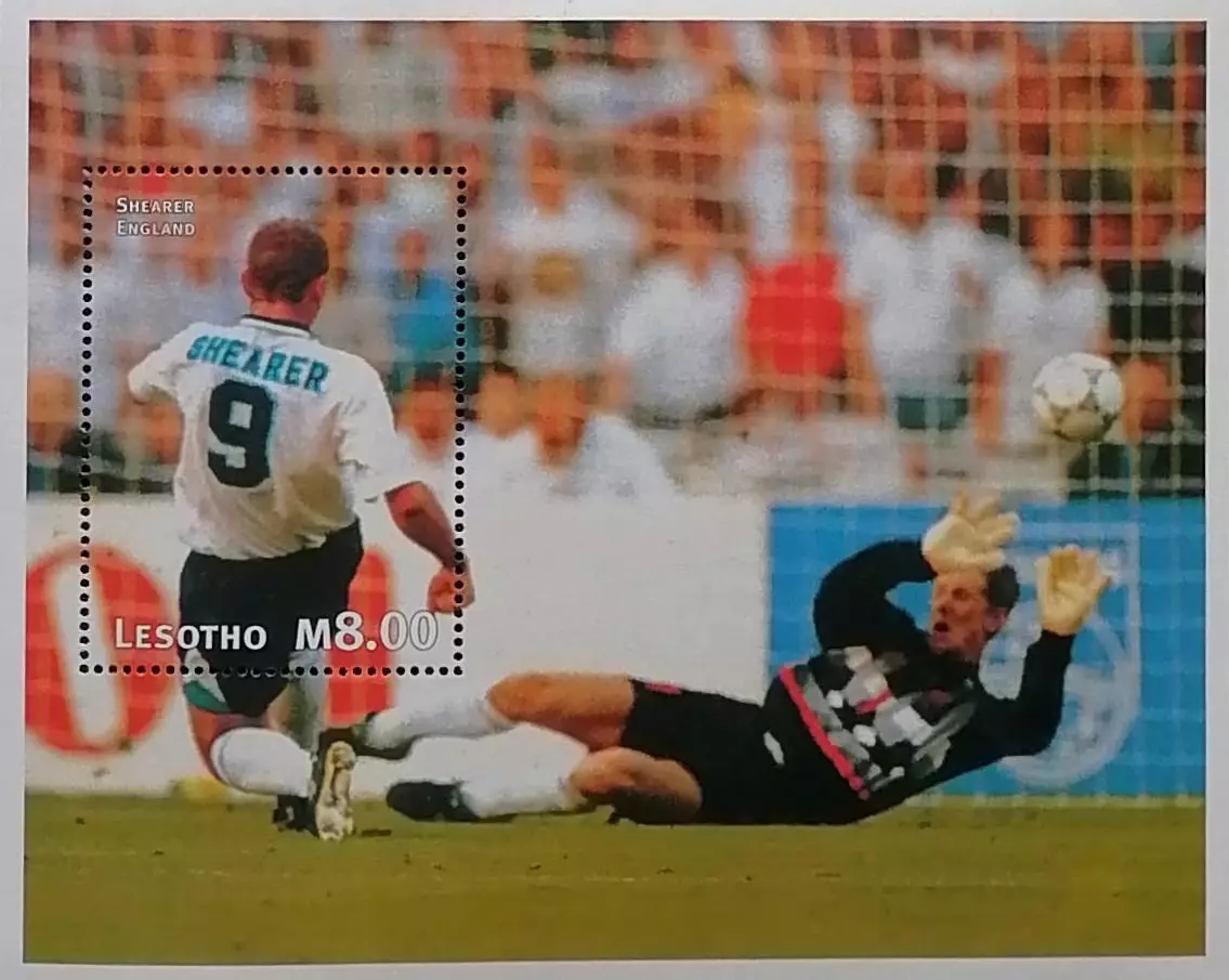 Блок. Лесото 1997. Чемпионат мира по футболу. Франция 1998.