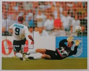 Блок. Лесото 1997. Чемпионат мира по футболу. Франция 1998.