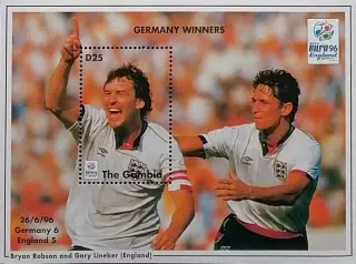 Блок. Гамбия 1996. Чемпионат Европы по футболу. Англия 1996. Робсон. Линекер.