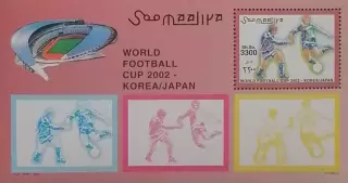 Блок. Сомали 2002. ЧМ по футболу. Япония/Южная Корея 2002. Стадион Япония.