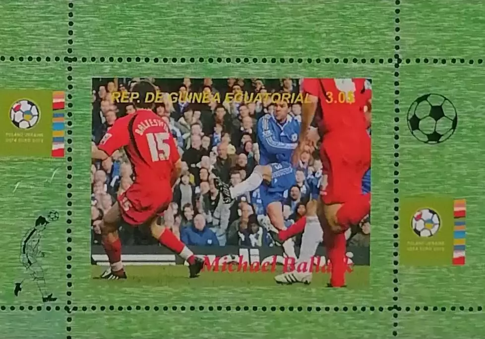 Блок. Гвинея 2012. Футбол. Михаэль Баллак. 1