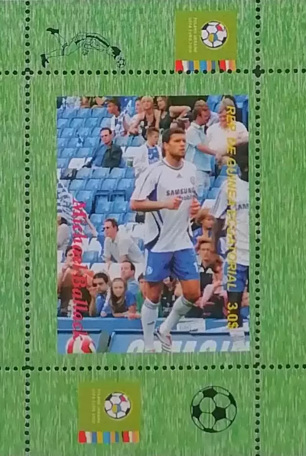 Блок. Гвинея 2012. Футбол. Михаэль Баллак. 2