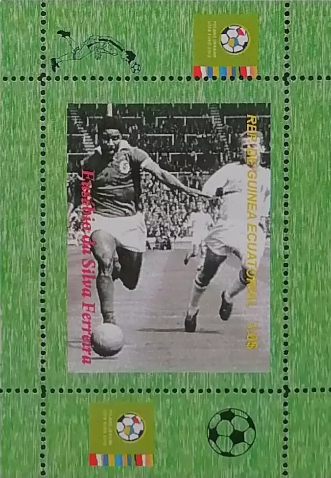 Блок. Гвинея 2012. Футбол. Эйсебио. 1