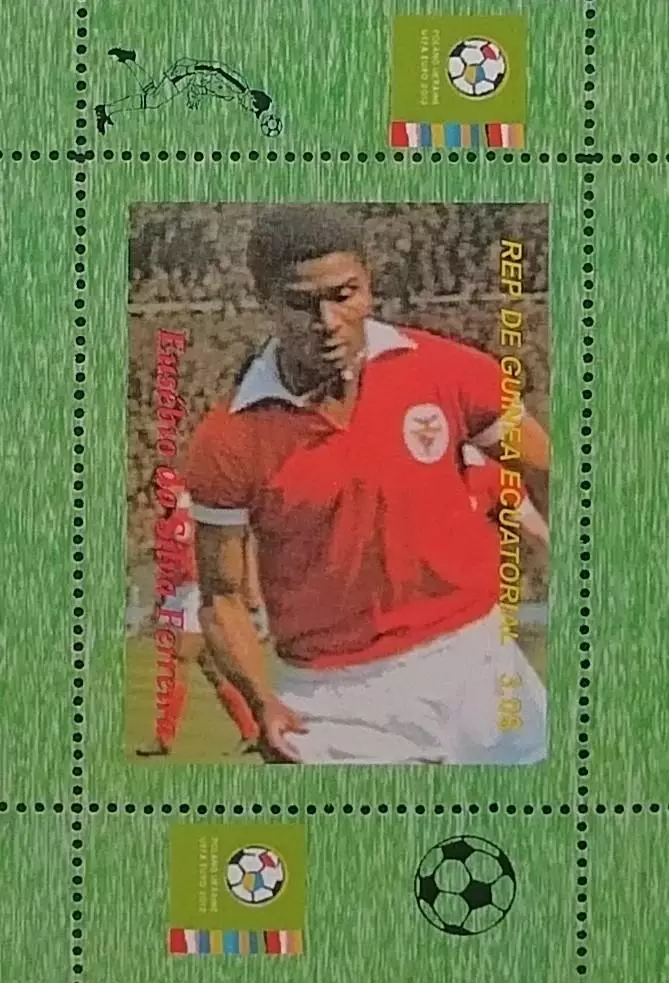 Блок. Гвинея 2012. Футбол. Эйсебио. 2