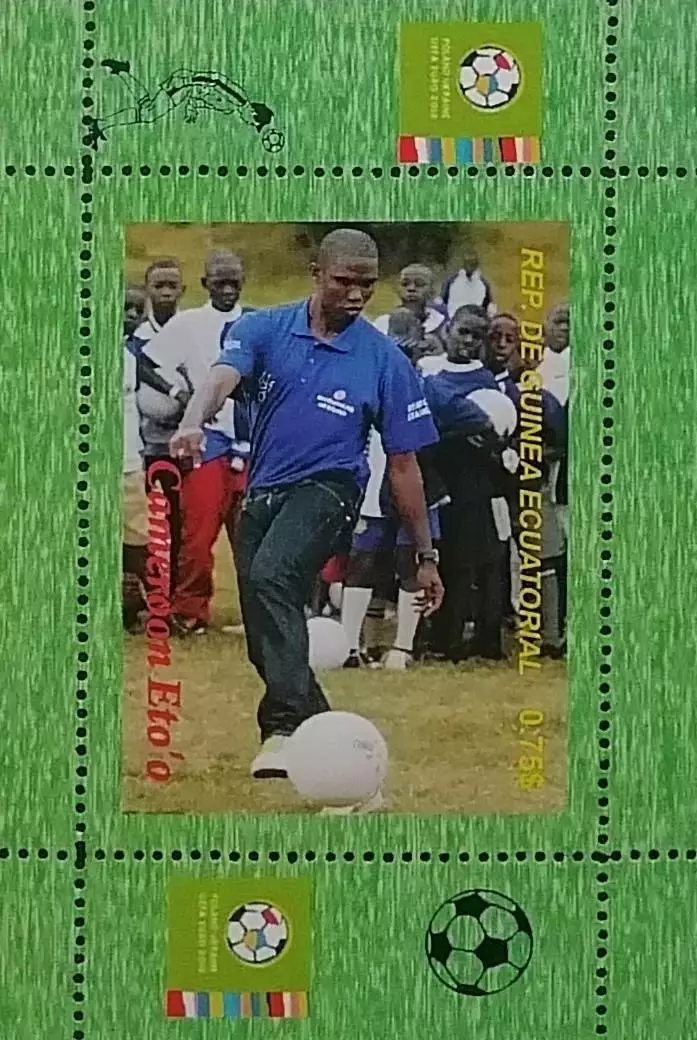 Блок. Гвинея 2012. Футбол. Самюэль Это’о. 2