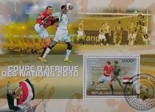 Блок. Того 2010. Кубок Африки по футболу. Сборная Египет.