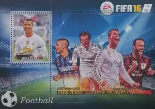 Блок. Сомали 2016. Футбол. Криштиану Роналду.