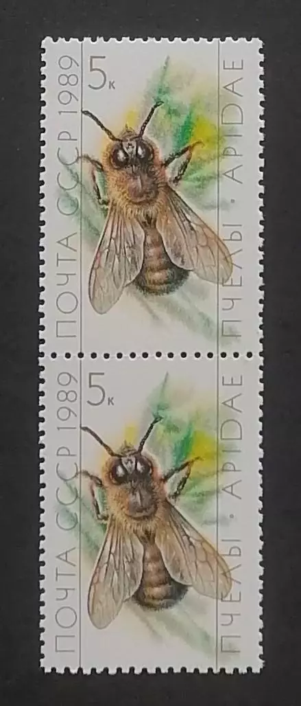 СССР 1989. Пчеловодство. Трутень. Пара.2