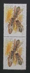 СССР 1989. Пчеловодство. Матка и рабочие пчелы. Пара.2