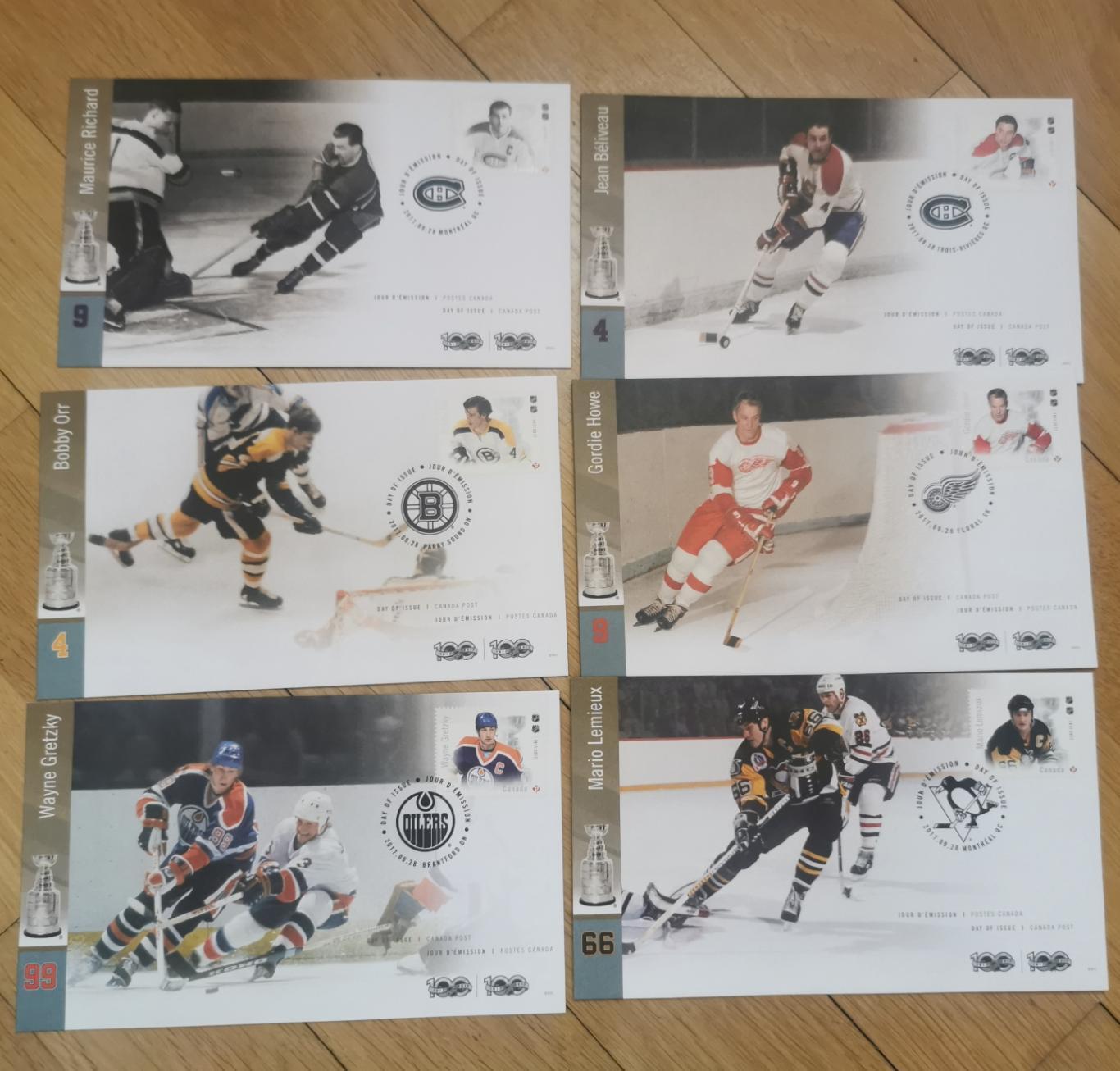 Конверты марки хоккей NHL НХЛ