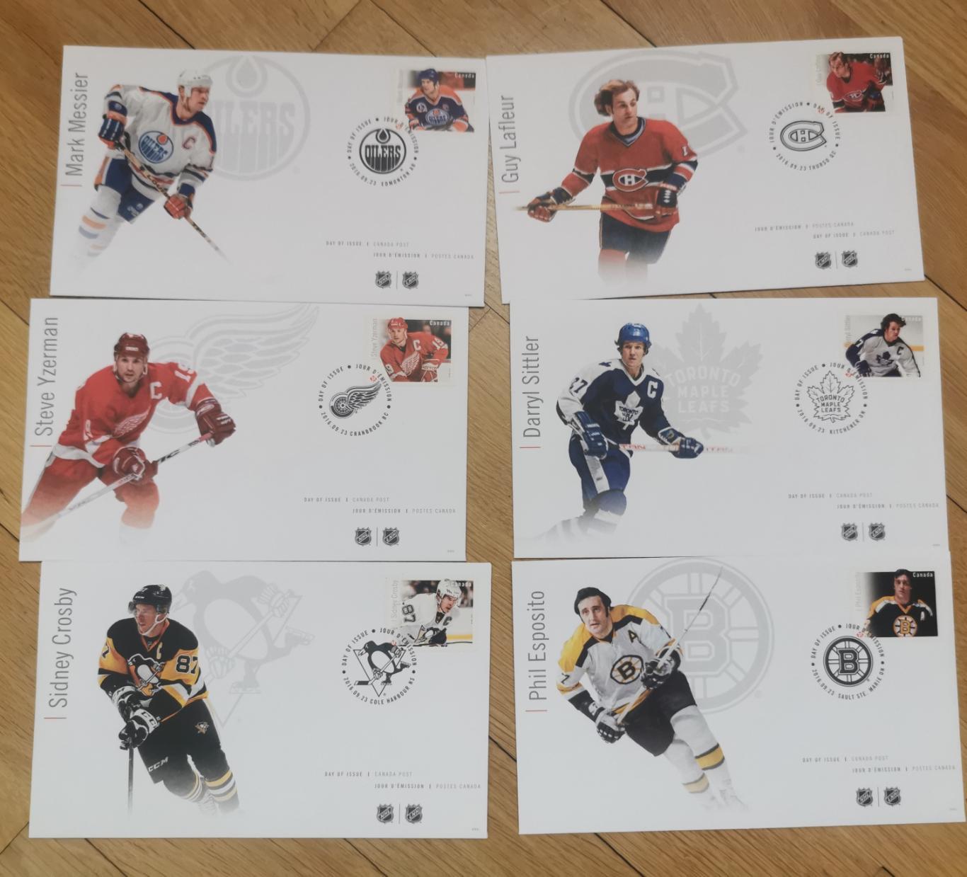 Конверты марки хоккей NHL НХЛ 2