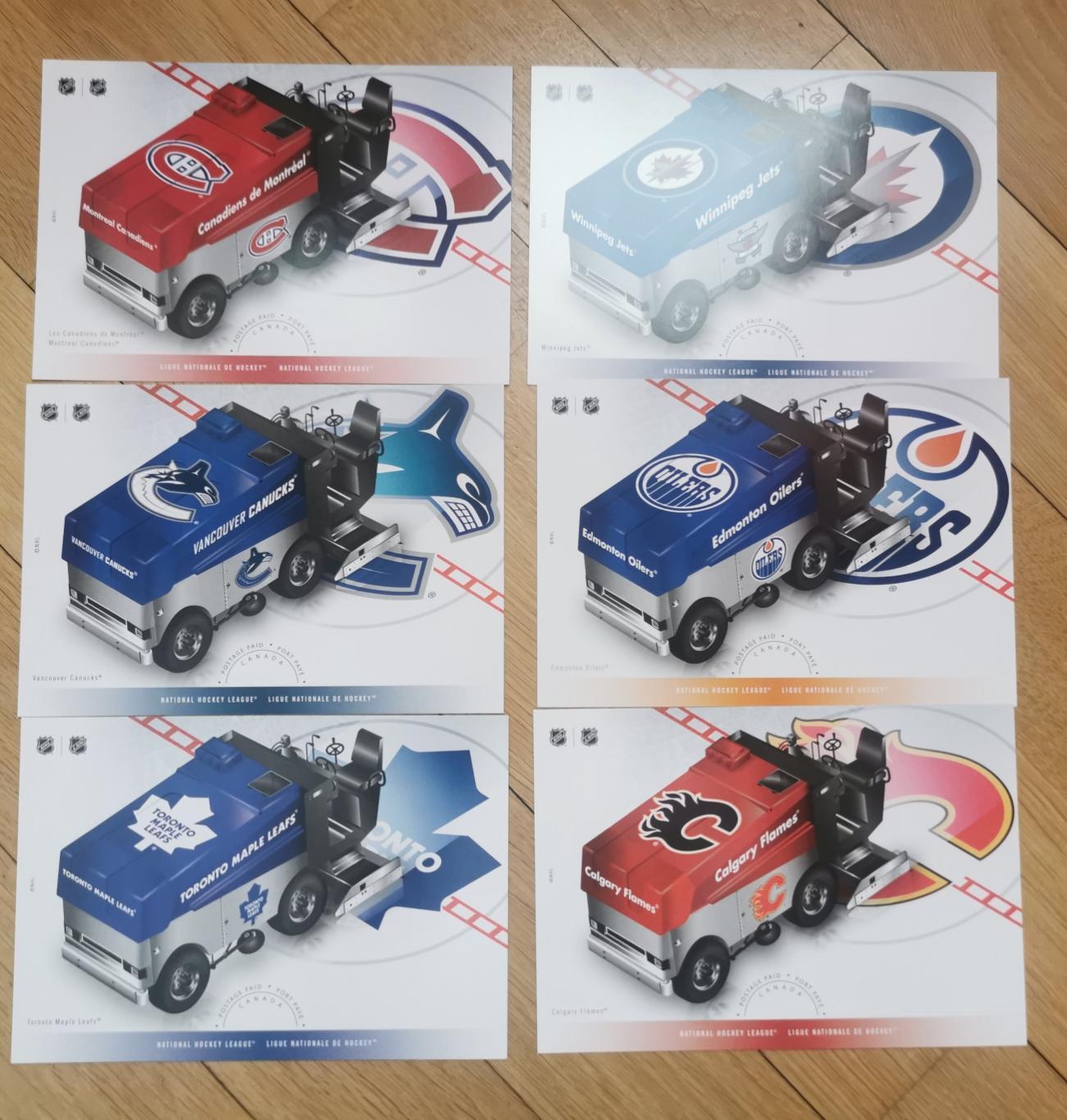 Конверты марки хоккей NHL НХЛ 5